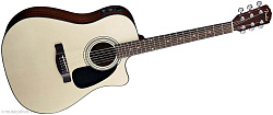 FENDER CD-60CE DREADNOUGHT NATURAL W/FISHMAN® MINIQ PREAMP Электракустическая гитара.