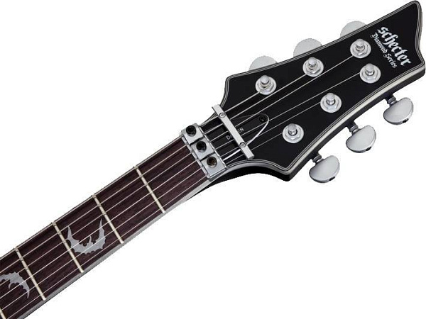 Электрогитара SCHECTER [DAMIEN PLATINUM-6 FR SBK] электрогитара 6-струнная, корпус: красное дерево, гриф: клен, накладка: палисандр, 24 лада, FloydRose, цвет: Satin Black (SBK)