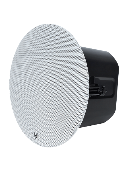 Акустическая система Intrend [ITSPK-650CPD] двухполосная, потолочная: 6.5"НЧ, 1"ВЧ, 75 - 20к Гц, 60Вт Dante/POE+, Форма: круглая, Цвет: белый