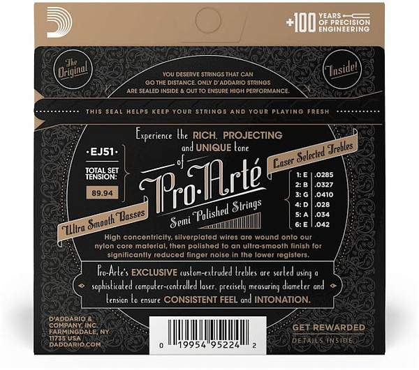 D'ADDARIO EJ51 - Струны для классической гитары