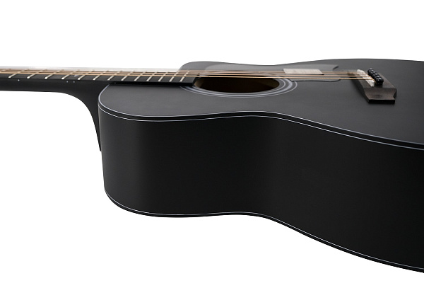 Klever KA-120S BK - Акустическая гитара аудиториум, цвет чёрный матовый