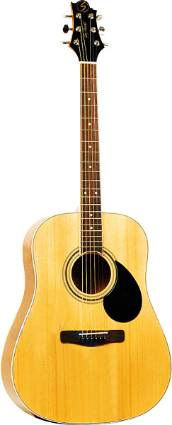 GregBennett GD100S - Акуст. гитара, dreadnought, Ель, анкер, ключ.
