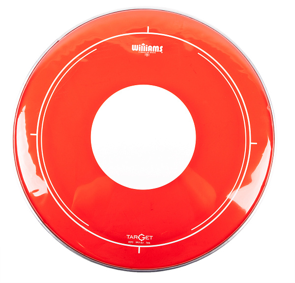 Двуслойный пластик WILLIAMS [RDT2-7MIL-20] 20", красный с точкой