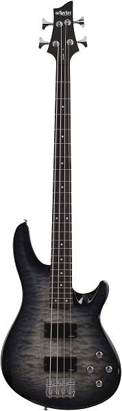 Бас-гитара SCHECTER [C-4 PLUS CB] Бас-гитара SCHECTER C-4 PLUS CB - бас-гитара 4-струнная, корпус: липа, топ: стеганый клен, гриф: клен, накладка: палисандр, 24 лада, цвет: Charcoal Burst (CB)