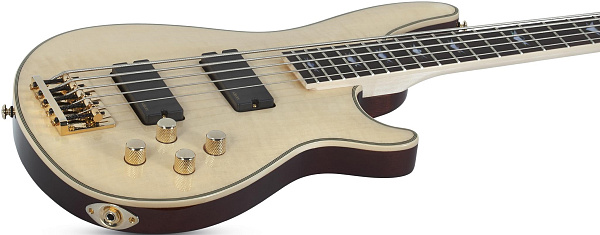 Бас-гитара SCHECTER [OMEN EXTREME-5 GNAT] бас-гитара 5-струнная, корпус: красное дерево, топ: огненный клен, гриф: клен, накладка: палисандр, 24 лада, цвет: Gloss Natural (GNAT)