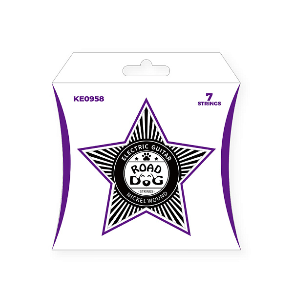 Road Dog KE0958 - Комплект струн для 7-струнной электрогитары, 9-58