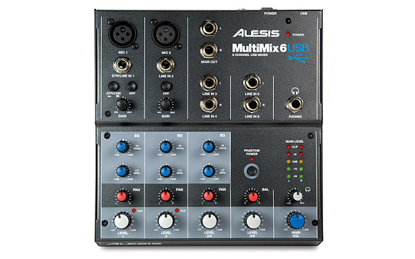 ALESIS Multimix 6USB Микшерный пульт.