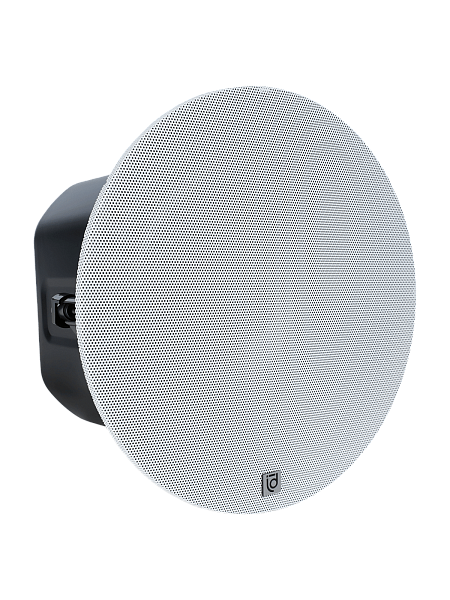 Акустическая система Intrend [ITSPK-650CPD] двухполосная, потолочная: 6.5"НЧ, 1"ВЧ, 75 - 20к Гц, 60Вт Dante/POE+, Форма: круглая, Цвет: белый