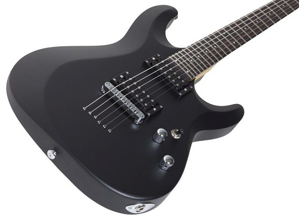 Электрогитара SCHECTER [C-6 DELUXE SBK] электрогитара 6-струнная, корпус: липа, гриф: клен, накладка: палисандр, 24 лада, цвет: Satin Black (SBK)