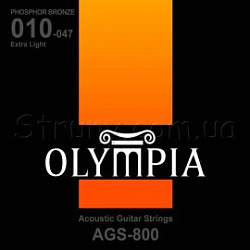 Olympia AGS-800 Струны д/акуст. гитары 10-47, фосф.бронза