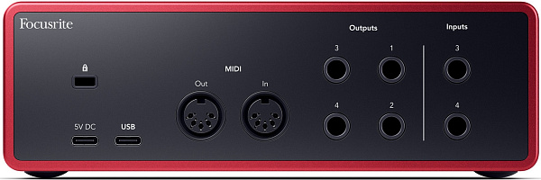 FOCUSRITE Scarlett 4i4 4th Gen аудиоинтерфейс USB, 4 входа/4 выхода