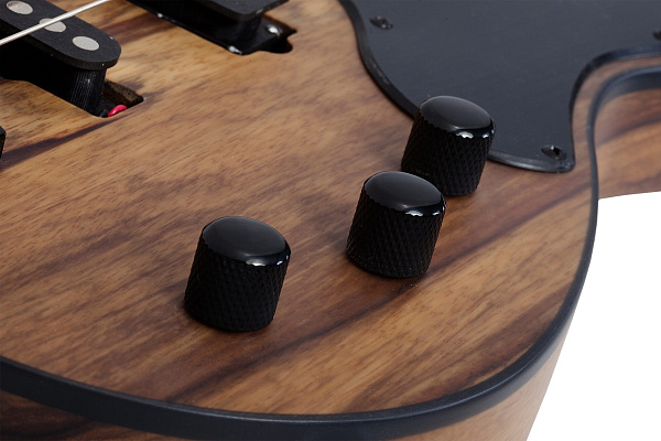 Бас-гитара SCHECTER [MODEL-T 4 EXOTIC BLACK LIMBA BL] бас-гитара 4-струнная, корпус: черная лимба, гриф: обожжёный клен, накладка: черное дерево, 21 лад, цвет: Black Limba (BL)