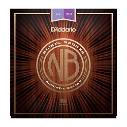 D'ADDARIO NB1152 Nickel Bronze 11-52 Струны для акустической гитары 