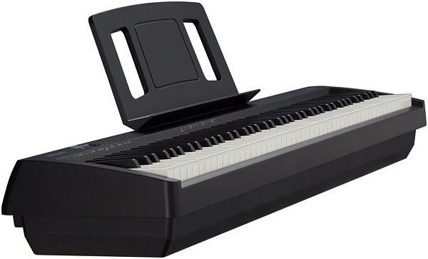 Компактное цифровое пианино ROLAND [FP-10-BK] начального уровня (88 клавиш), полифония 96 голосов, 17 тембров, Bluetooth 4.0, клавиатура PHA-4 с Escapement, режимы Whole/Dual/Twin Piano, выход для наушников, вес 12,6 кг.