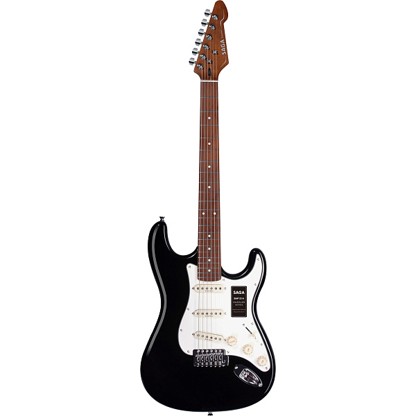 SAGA SMF1314BK - Электрогитара Stratocaster с чехлом, цвет черный