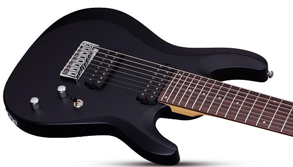 Электрогитара SCHECTER [C-8 DELUXE SBK] электрогитара 8-струнная, корпус: липа, гриф: клен, накладка: палисандр, 24 лада, цвет: Satin Black (SBK)
