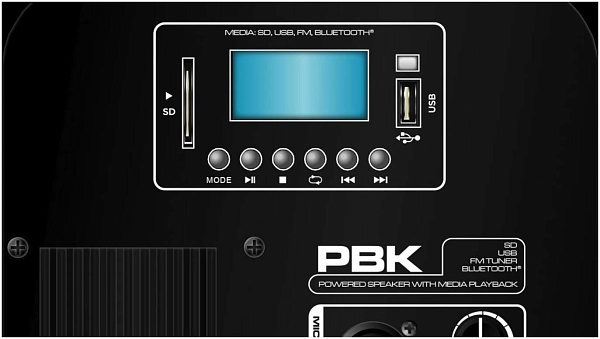 PEAVEY PBK 12PB 450W активная акустика USB/BLUETOOTH - Акустическая система