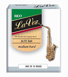 Rico La Voz RJC10MH Трость для саксофона альт, средне-жесткие (Medium-Hard)