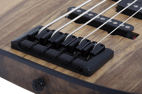 Бас-гитара SCHECTER [MODEL-T 5 EXOTIC BLACK LIMBA BL] бас-гитара 5-струнная, корпус: черная лимба, гриф: обожжёный клен, накладка: черное дерево, 21 лад, цвет: Black Limba (BL)