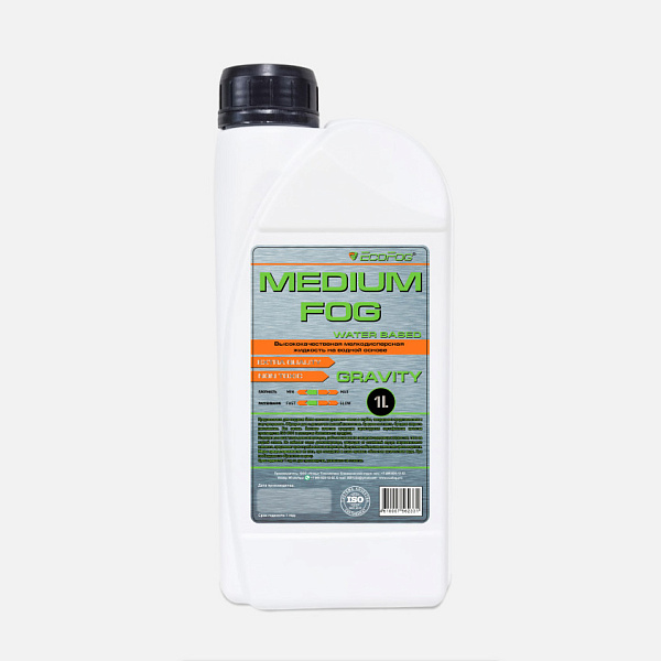EF-Gravity-1L Жидкость для дым машин, средний дым, 1л, EcoFog