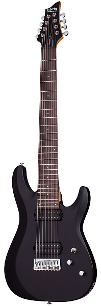 Электрогитара SCHECTER [C-8 DELUXE SBK] электрогитара 8-струнная, корпус: липа, гриф: клен, накладка: палисандр, 24 лада, цвет: Satin Black (SBK)