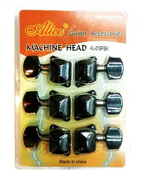 Alice AL-015BK-P - Комплект 3+3 колковой механики, черный
