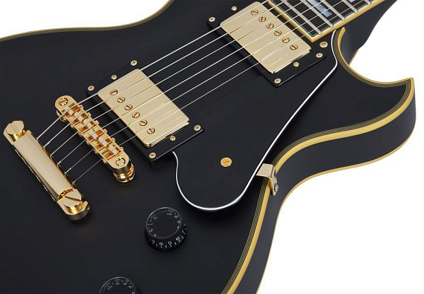 Электрогитара SCHECTER [SOLO-II CUSTOM ABSN] электрогитара 6-струнная, корпус: красное дерево, гриф: красное дерево, накладка: черное дерево, 22 лада, цвет: Aged Black Satin (ABSN)