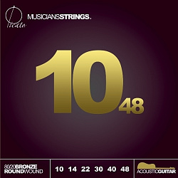 Picato 90600 (10-48) 80/20 BRONZE ACOUSTIC Струны для акустической гитары с бронзовой оплеткой.