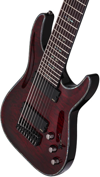 Электрогитара SCHECTER [HELLRAISER C-9 BCH] электрогитара 9-струнная, корпус: красное дерево, топ: волнистый клен, гриф: красное дерево, накладка: палиснадр, 24 лада, цвет: Black Cherry (BCH)
