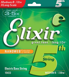 Elixir 15433 NanoWeb струна для бас-гитары 130XL T