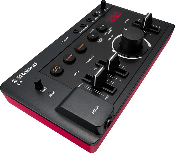 Вокальный процессор ROLAND [E-4] AIRA Compact E-4 Voice Tweaker с вокодером, 8 эффектами (Auto Pitch, Harmony, Vocoder и др.), лупером (24 сек), MIDI-управлением, входом для микрофона (1/4”), USB-C, аккумулятором (до 3,5 ч работы).