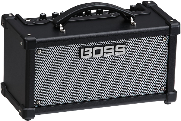 Компактный гитарный комбоусилитель BOSS [D-CUBE-LX] Dual CUBE LX, 10 Вт(5+5 В), процессор эффектов, питание от блока питания или 8 батарей AA, Drum машина, Looper, USB интерфейс