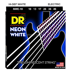 DR NWE-10 Neon White Струны для электрогитар 10-46