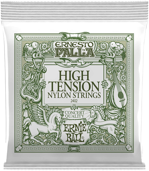 ERNIE BALL 2402 Ernesto Palla Clear&Silver Nylon High 29-45 - Струны для классической гитары