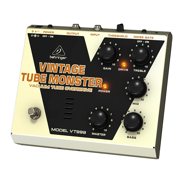 Behringer VT999- ламповая педаль эффектов овердрайв со встроенным гейтом, стиль "винтаж"¶