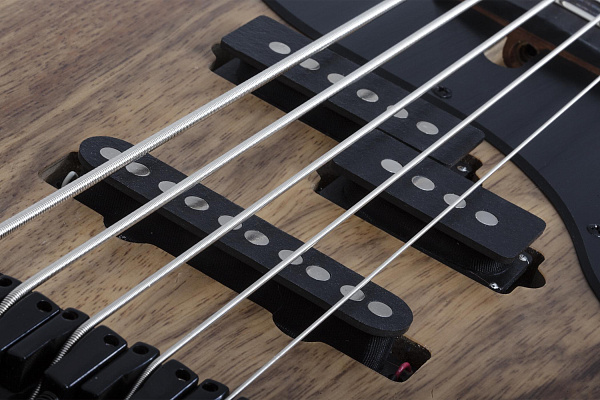 Бас-гитара SCHECTER [MODEL-T 5 EXOTIC BLACK LIMBA BL] бас-гитара 5-струнная, корпус: черная лимба, гриф: обожжёный клен, накладка: черное дерево, 21 лад, цвет: Black Limba (BL)