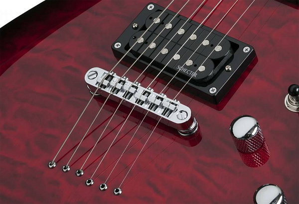 Электрогитара SCHECTER [C-6 PLUS STCB] электрогитара 6-струнная, корпус: липа, топ: стеганый клен, гриф клен, накладка палисандр, 24 лада, цвет: See-Thru Cherry Burst (STCB)