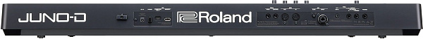 Цифровой синтезатор ROLAND [JUNO-D6] с 61 клавишей (чувствительность к нажатию), движком ZEN-Core. Более 3 800 звуков, 95 наборов ударных, 128 пользовательских пресетов, 8-дорожечный секвенсор (64 шага), микрофонный вход, USB-C, вес 5,8 кг.