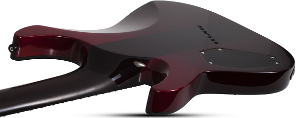 Электрогитара SCHECTER [REAPER-7 ELITE MS BLOODBURST BB] электрогитара 7-струнная мультимензурная, корпус: красное дерево, топ: стеганый клен, гриф: венге, накладка: черное дерево, 24 лада, цвет: Blood Burst (BB)
