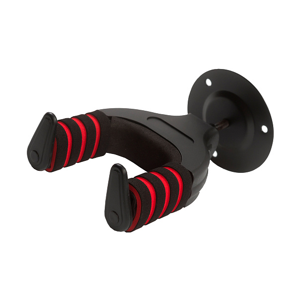 UPTONE SJ-19 Black/red - Настенный держатель для гитары на деревянном основании