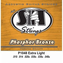 SIT P1048,Phosphor Bronze Exstra Light 80/20,10-48 Струны для акустической гитары