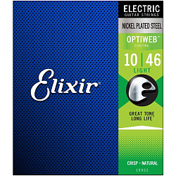 Elixir 19052 OptiWeb  - Струны для электрогитары (10-46), Light