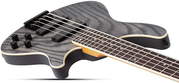 Бас-гитара SCHECTER [C-5 STANDARD CS] бас-гитара 5-струнная, корпус: красное дерево, топ из капа, гриф: печеный клен, накладка: палисандр, 24 лада, цвет Charcoal Satin (CS)