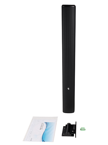Звуковая колонна Intrend [ITSPK-CL425-B] пассивная, 4x2.5", 4 Ом (100Вт RMS), SPL 113dB,  106Hz-20kHz, 120°x20° (HхV), вес 3.4кг, цвет черный, крепление в комплекте, (цена за 1шт., в упаковке 2 шт.)