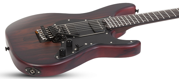 Электрогитара SCHECTER [SUN VALLEY SUPER SHREDDER EXOTIC ZIRICOTE ZIR] электрогитара 6-струнная, корпус: черная лимба с топом из цирикота, гриф: венге, накладка: черное дерево, 24 лада, цвет: Ziricot (ZIR)