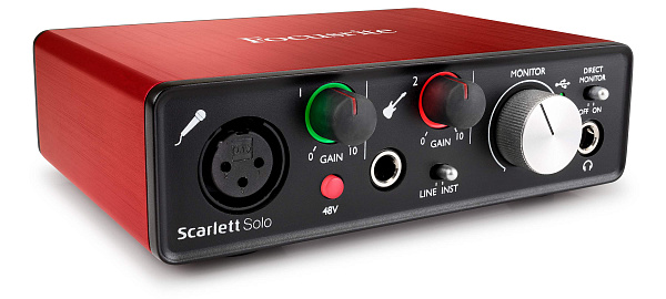 FOCUSRITE SCARLETT SOLO 2ND GEN USB аудио интерфейс, 2 входа/2 выхода
