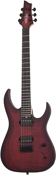 Электрогитара SCHECTER [SUNSET-6 EXTREME SCB] электрогитара 6-струнная, корпус: ньятон, топ: огненный клен, гриф: клен, накладка: черное дерево, 24 лада, цвет: Scarlet Burst (SCB)