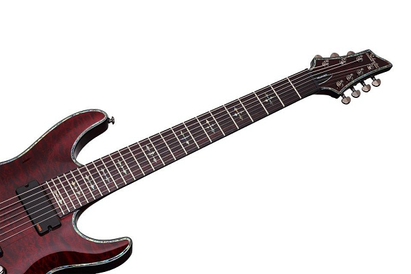 Электрогитара SCHECTER [HELLRAISER C-7 BCH] электрогитара 7-струнная, корпус: красное дерево, топ: волнистый клен, гриф: красное дерево, накладка: палиснадр, 24 лада, цвет: Black Cherry (BCH)