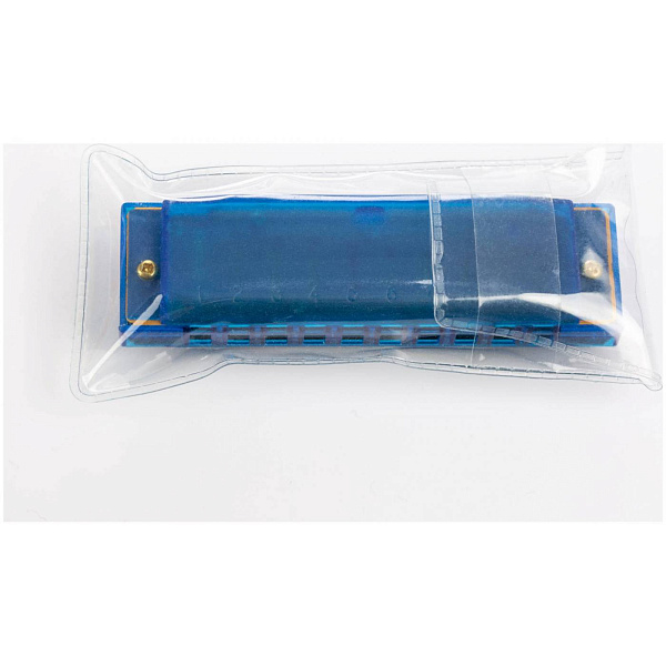 HOHNER Translucent Blue (M1110B) - Диатоническая губная гармоника, тональность C, цвет синий
