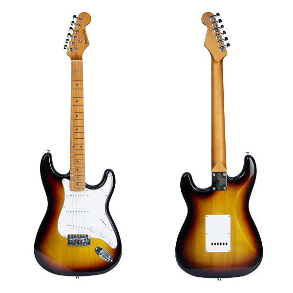 Bosstone SG-03 V.2 3TS - Электрогитара Stratоcaster с чехлом, цвет Sunburst/санберст 